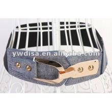 Blue Elastic Stretch Belt Para Mulher